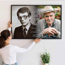 Custom Photo Always In Our Thoughts - Personalized Customized Canvas - Memorial Gift For Family Members