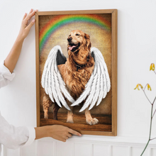 Pet Loss Portrait From Photo - Personalized Customized Canvas - Gift For Pet Loss