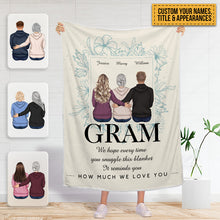 Personalized Custom Blanket Reminds You How Much We Love You Family Gifts Fleece Blanket For Mom