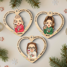 I'm the middle sister I'm the reason we have rules - Personalized Wooden Cutout Ornament - Gift For Sisters Sistas