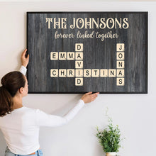 Forever Linked Togerther - Personalized Customized Family Name Canvas - Gifts For Family Members