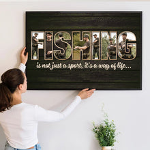 Fishing Photo Canvas - Personalized Customized Canvas - Gift For Fishermen, Dad