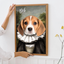 Custom Photo Funny Pet Portrait - Personalized Customized Canvas - Gift For Pet Lovers