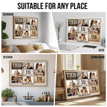 This Is Us Custom Photo Collage Canvas, Family Photo Gift