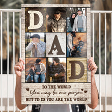 Custom Photo But To Us - Customized Personalized Canvas - Gift For Family Father Dad Father's Day Gift Ideas