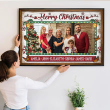 Custom Family Christmas Photo - Personalized Customized Canvas - Meaningful Gift For Family Members, Couples, Friends