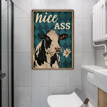 Personalized Custom Metal Sign Funny Biting the Daisies Bathroom Farmhouse Metal Sign For Restroom