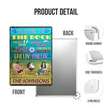 Poolside Proudly Serving Whatever You Bring Husband Wife Couple - Pool Sign - Personalized Custom Classic Metal Signs