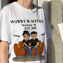 Hubby And Wifey Seasons Anniversary Gifts For Couple Personalized Custom T Shirt
