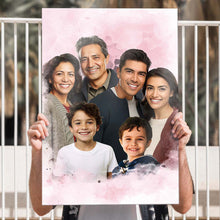 Custom Combine Photos Loved Ones, Family Portrait - Personalized Customized Canvas - Gift For Family Members