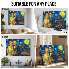 Starry Night Photo Theme For Loved One - Turn Your Moment Into An Art Piece - Anniversary Gift For Couple, Him, Her, Husband, Wife