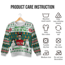 Most Likely To Be On The Naughty List - Personality Customized Ugly Sweater - Christmas Gift For Pet Lover - Gift For Pet Dad Pet Mom
