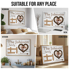 Custom Photo Family A Little Bit Of Crazy - Personalized Customized Canvas - Gift For Family Members