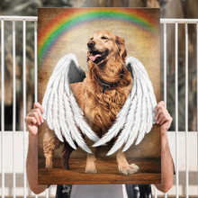 Pet Loss Portrait From Photo - Personalized Customized Canvas - Gift For Pet Loss