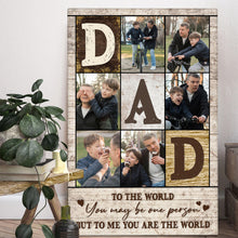 Custom Photo But To Us - Customized Personalized Canvas - Gift For Family Father Dad Father's Day Gift Ideas