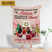 Personalized Custom Fleece Blanket Christmas Gift For Siblings And Best Friends Custom Flannel Blacket