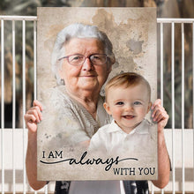 Add Loved One to Photo Custom - Personalized Customized Canvas - Memorial Gift for Dad Mom