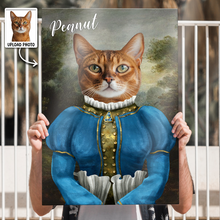Custom Photo Funny Pet Portrait - Personalized Customized Canvas - Gift For Pet Lovers
