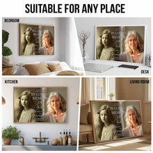 Custom Photo Always In Our Thoughts - Personalized Customized Canvas - Memorial Gift For Family Members