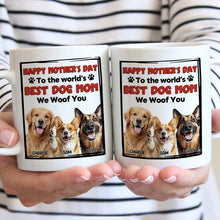 Custom Photo The World's Best Mom - Personalized Customized Mug - Gifts For Dog Lovers