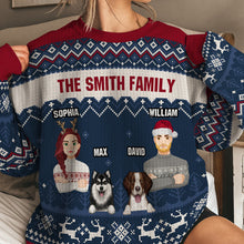 The Christmas Pet Family - Personality Customized Ugly Sweater - Christmas Gift For Pet Family - Gift For Pet Dog Cat Family