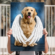 Deceased Pet Portrait From Photo - Personalized Customized Canvas - Gift For Pet Loss
