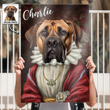 Custom Photo Funny Pet Portrait  - Personalized Customized Canvas - Gift For Pet Lovers