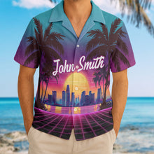 Custom Photo Sunset Pop - Personalized Customized Hawaiian shirt - Gift For Family Members, Best Friends