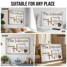 A Little Bit Of Crazy - Customized Family Name Canvas - Gift For Family Members