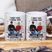 I Love You And Your Butt Too - Customized Personalized Mug - Christmas Gift For Couples, Lovers, Husband Wife