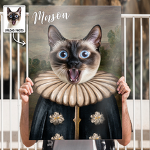 Custom Photo Funny Pet Portrait - Personalized Customized Canvas - Gift For Pet Lovers