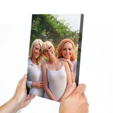 Custom Cartoon-Style Canvas - Personalized Customized Canvas - Gift For Weddings, Pets & Family Memories