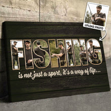 Fishing Photo Canvas - Personalized Customized Canvas - Gift For Fishermen, Dad