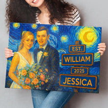 Starry Night Photo Theme For Loved One - Turn Your Moment Into An Art Piece - Anniversary Gift For Couple, Him, Her, Husband, Wife