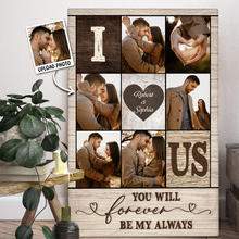 Custom Photo You Will Forever Be My Always - Customized Personalized Canvas - Gift For Couple Husband Wife Valentine's Day Gift Ideas