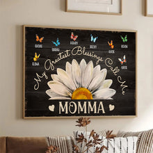 My Greatest Blessing Calls Me - Personalized Customized Canvas - Gifts For Mom, Wife, Her