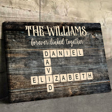 Forever Linked Togerther - Personalized Customized Family Name Canvas - Gifts For Family Members