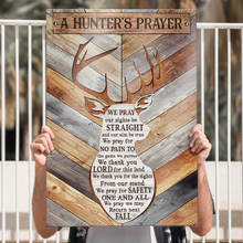 Home Decor A Hunter's Prayer - Personalized Customized Canvas - Gift For Family Members