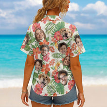 Custom Photo With Beloved Ones Tropical - Personalized Customized Hawaiian Shirt - Gift For Family Members, Best Friends