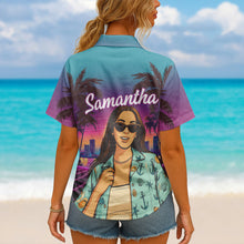 Custom Photo Sunset Pop - Personalized Customized Hawaiian shirt - Gift For Family Members, Best Friends