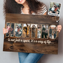 Personalized Deer Hunting Photo Collage Canvas - Personalized Customized Canvas - Gift For Husband, Dad