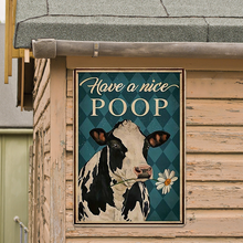 Personalized Custom Metal Sign Funny Biting the Daisies Bathroom Farmhouse Metal Sign For Restroom