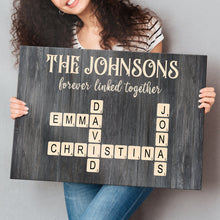Forever Linked Togerther - Personalized Customized Family Name Canvas - Gifts For Family Members