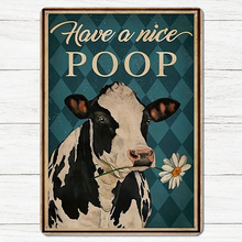 Personalized Custom Metal Sign Funny Biting the Daisies Bathroom Farmhouse Metal Sign For Restroom