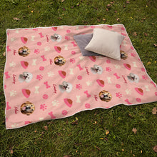 Custom Photo Cute Dog Paw - Gift For Dog Lover - Personality Customized Pet Dog Blanket