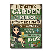 Garden Rules - Personalized Customized Metal Sign - Decoration Gift For Gardening Lovers