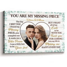 You're My Missing Piece - Personalized Customized Canvas - Gift For Couples, Lovers, Husband Wife