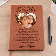 To My Daughter I Am So Proud Of You - Personalized Leather Journal - Gift For Family Members, Book Lovers