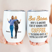 Keeping Each Other Sane Gift For Besties Personalized Custom Wine Tumbler