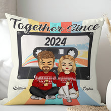 Retro Tape Together Since - Personalized Customized Pillow - Anniversary Gift For Lover, Couple